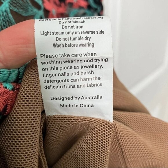 Elliatt Sheer Mesh Overlay Floral Mod Embroidery Mini Dress - Picture 8 of 9